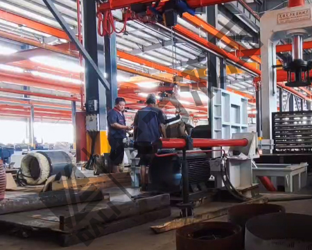 Horizontal end cap bearing press