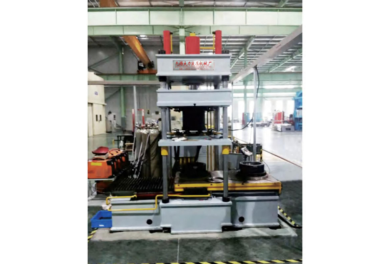 Dual station motor stator argon arc welding hydraulic press